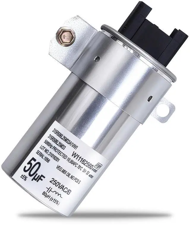Main image of W11395618 W11162560 W10625046 Washing Machine Run Capacitor Replacement for Whirlpool Washer Capacitor, Replace W10866250 W10390446 W10843769 WPW10625046 W11315694, Fit for Whirlpool Maytag Kenmore