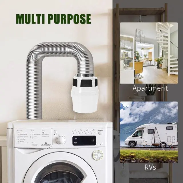 Alt view image 5 of 7 - Upgraded Version - 3 in 1 Indoor Dryer Vent Kit for Electric Dryer, Dryer Lint Trap Filter Bucket Dryer Lint Catcher Box