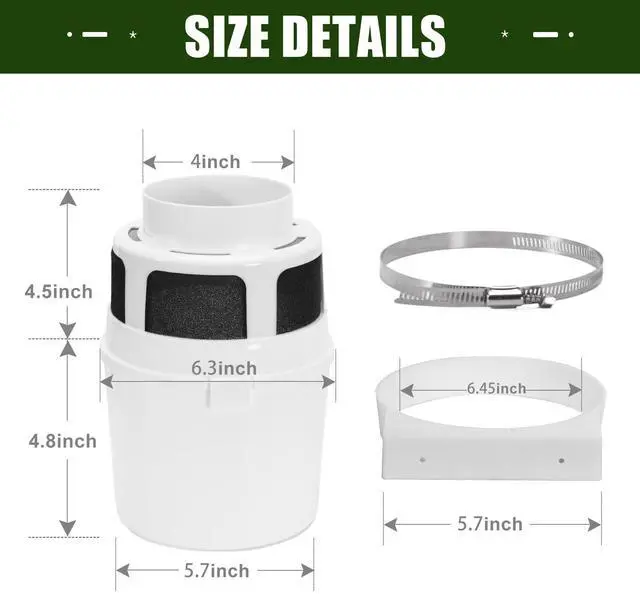 Alt view image 4 of 7 - Upgraded Version - 3 in 1 Indoor Dryer Vent Kit for Electric Dryer, Dryer Lint Trap Filter Bucket Dryer Lint Catcher Box