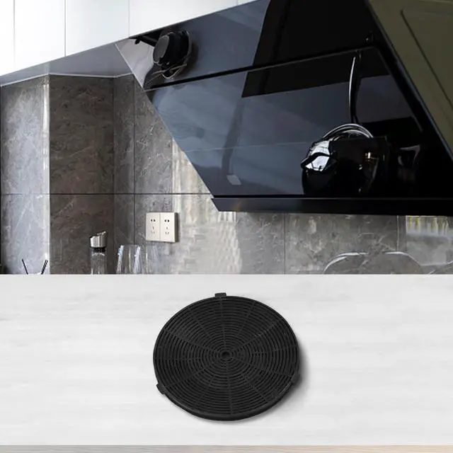 Alt view image 6 of 7 - Activated Carbon Range Hood Filter 175 X 175 X 10 Mm Kitchen Absorbing Replacement Part