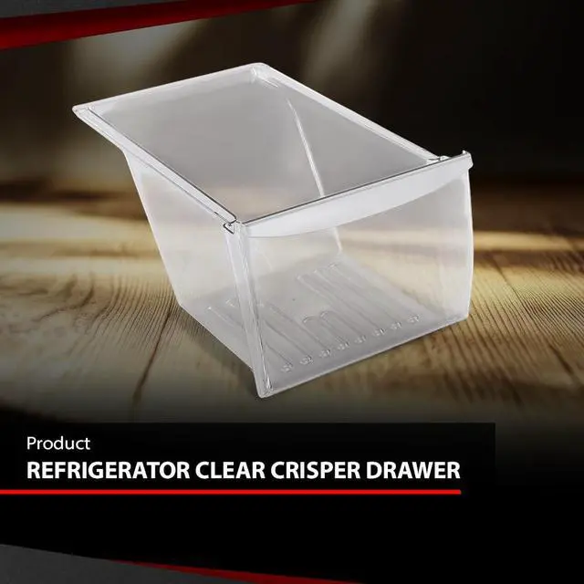 Alt view image 2 of 7 - Clear Crisper Drawer Compatible with Frigidaire, Kenmore, Crosley, Westinghouse, Gibson, Kelvinator, 240337103, PS429854, 240337107, 240337102, 240337108, 891037, AH429854, EA429854, LP90391