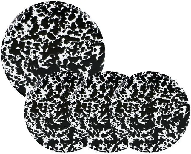 Main image of 816BM Black Marble Enamel on Steel Electric Burner Cover Set B