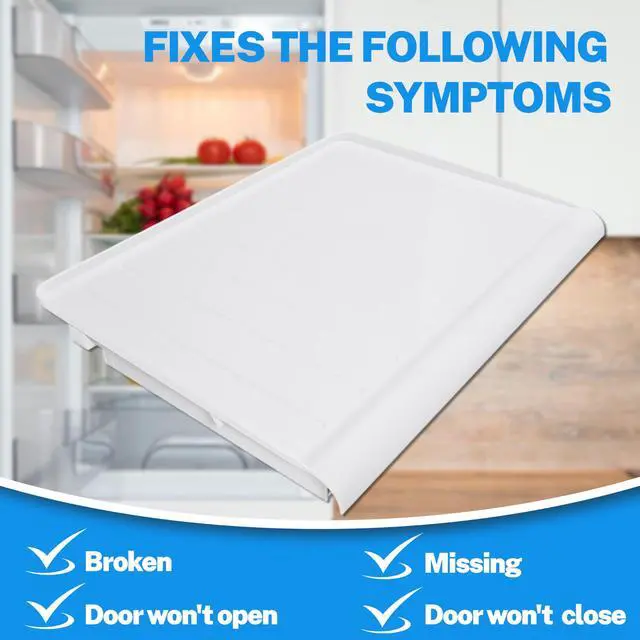 Alt view image 3 of 7 - WR32X10398 Crisper Pan Cover Compatible with GE Hotpoint RCA Refrigerators that are 14cf 15cf 17cf WR32X1094 PS890565 AP3426095 Vegetable Crisper Drawer Cover Replacement Only White