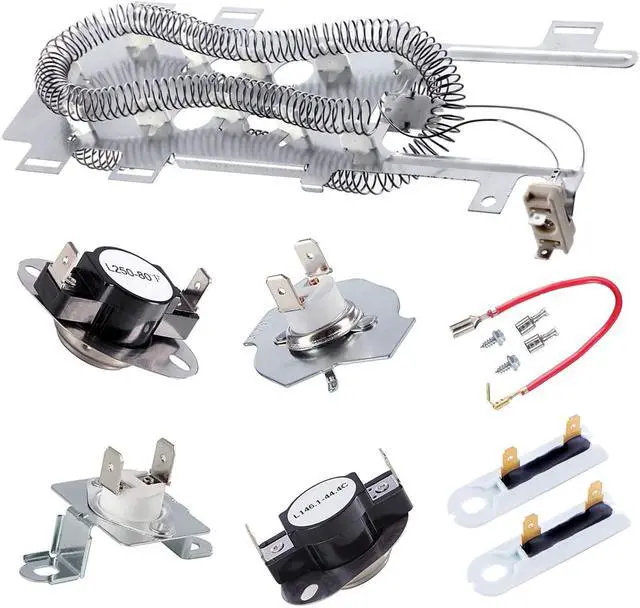 Main image of 8544771 Dryer Heating Element 279816 Thermostat 279973 3392519 Cut-Off Fuse | Wp8544771 Compatible With Whirlpool Maytag Kenmore Electric Dryer, Heat-Resistant Nickel Easy Installation for Home Diy