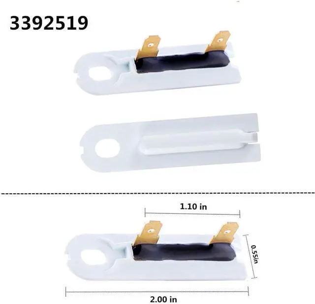 Alt view image 6 of 7 - 8544771 Dryer Heating Element 279816 Thermostat 279973 3392519 Cut-Off Fuse | Wp8544771 Compatible With Whirlpool Maytag Kenmore Electric Dryer, Heat-Resistant Nickel Easy Installation for Home Diy