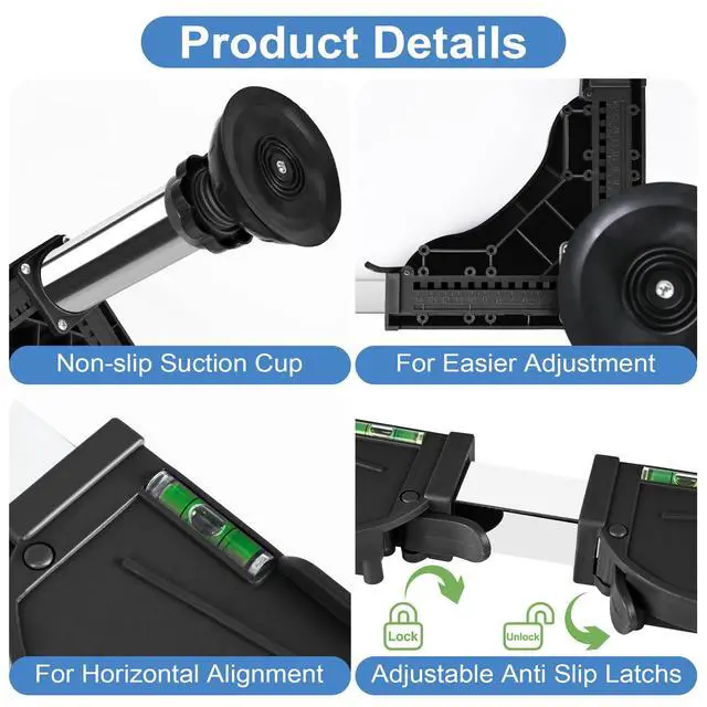 Alt view image 3 of 7 - Mini Fridge Stand Adjustable Height 12.2"-13.4" Washer and Dryer Stand Base with 4 Strong Feet Washing Machine Universal Stand Base for 16"-24" Furniture Portable Appliance Pedestal Black