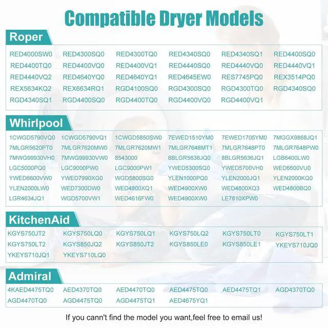 Alt view image 6 of 7 - 4392065RC Dryer Repair Kit Including 691366 Idler Pulley, 341241 Dryer Belt | 4392065RC Dryer Parts for Whirlpool Kenmore Roper Maytag Sears Amana Dryer