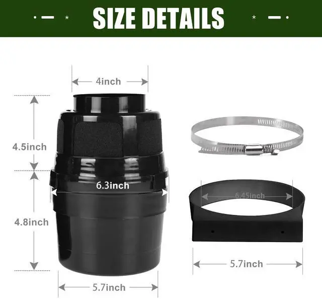 Alt view image 6 of 7 - Upgraded Version - 3 IN 1 Indoor Dryer Vent Kit with Lint Trap Dryer Lint Catcher Water Filter Bucket for Electric Dryer (Black Dryer Vent Bucket without Hose)