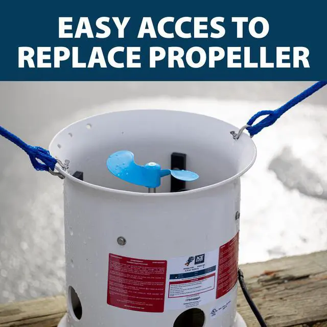 Alt view image 5 of 6 - Power House Ice Eater Deicer Replacement Propeller for Motor, Lightweight Prop for Freshwater or Saltwater