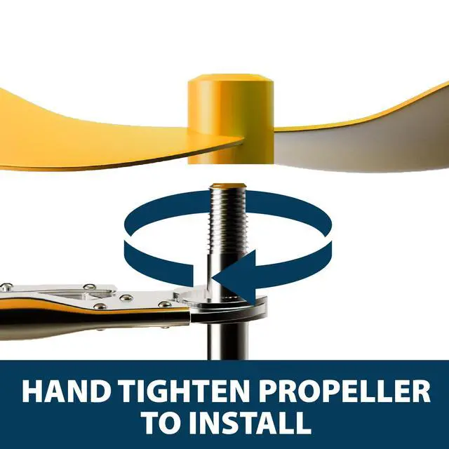Alt view image 6 of 6 - Power House Ice Eater Deicer Replacement Propeller for Motor, Lightweight Prop for Freshwater or Saltwater