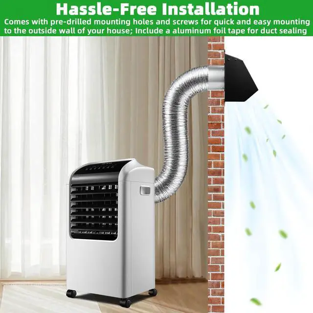 Alt view image 6 of 7 - 3 Inch Dryer Vent Cover Outside w/Mesh&Damper,Wall Vent Exhaust Vent Cover | Exterior Metal Dryer Vent Hood Wall Mount Extractor Vent,Outdoor Dryer Vent Cover for House Bathroom Laundry AC Air Vents
