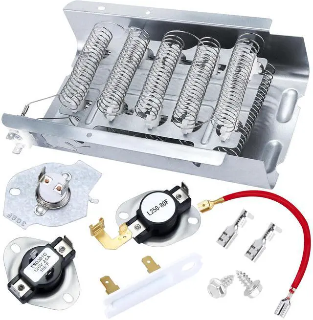 Main image of 2026 Upgraded279838 W10724237 Dryer Heating Element 3403585 For Whirlpool wed4815ew1 Kenmore 70 80 Series Model 110 Maytag Medc215ew1 Roper Amana Ned4655ew1 Replaces 3398064 2406026 by OEM