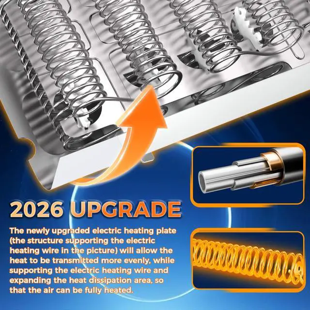 Alt view image 4 of 7 - 2026 Upgraded279838 W10724237 Dryer Heating Element 3403585 For Whirlpool wed4815ew1 Kenmore 70 80 Series Model 110 Maytag Medc215ew1 Roper Amana Ned4655ew1 Replaces 3398064 2406026 by OEM