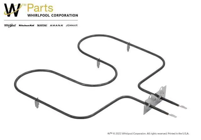 Alt view image 2 of 5 - Whirlpool WP77001094 Genuine OEM Range Lower Bake Element Replacement Part - Replaces R0710158, 8190056, Y0059522, and more