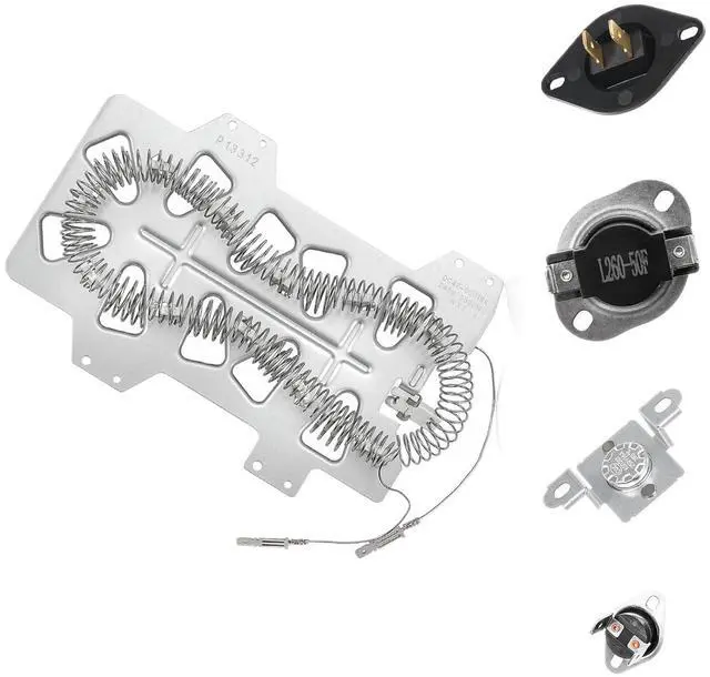 Main image of DVE45R6100C/A3 DVE45T3200W/A3 DVE45R6100P/A3 Heating Element for Samsung | DVE50T5300C/A3 DV422EWHDWR/AA DV363EWBEUF/A1 DV218AEW/XAA DV220AEW/XAA DVE50M7450P/A3 Replacement Dryer heating element kit