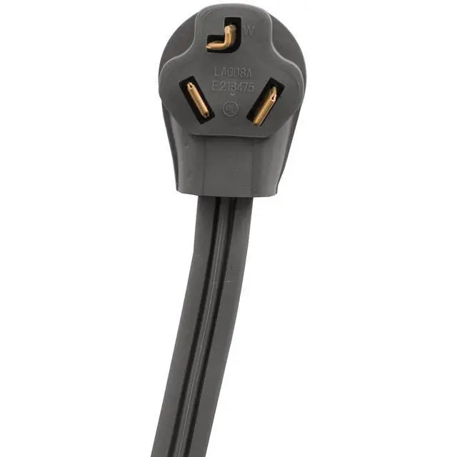 Alt view image 5 of 7 - 30-Amp Appliance Power Cord, 3 Prong Dryer Cord, 3 Wires with Eyelet Connectors, 4 Feet, Copper Wire