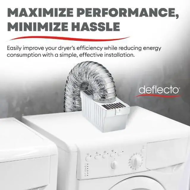 Alt view image 7 of 7 - Dryer Lint Trap Kit for Indoor Dryer Venting with 4"x5' Flex Duct | Designed for use with indoor electric dryers where outside venting is impossible, captures lint to improve dryer safety