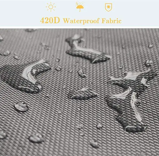 Alt view image 3 of 6 - 2 Pack Washing Machine Cover,Waterproof Dustproof Washing Cover with Zipper,Fit for Outside Top or Front Load Washer/Dryer,27"W x 26"D x 43"H-Grey