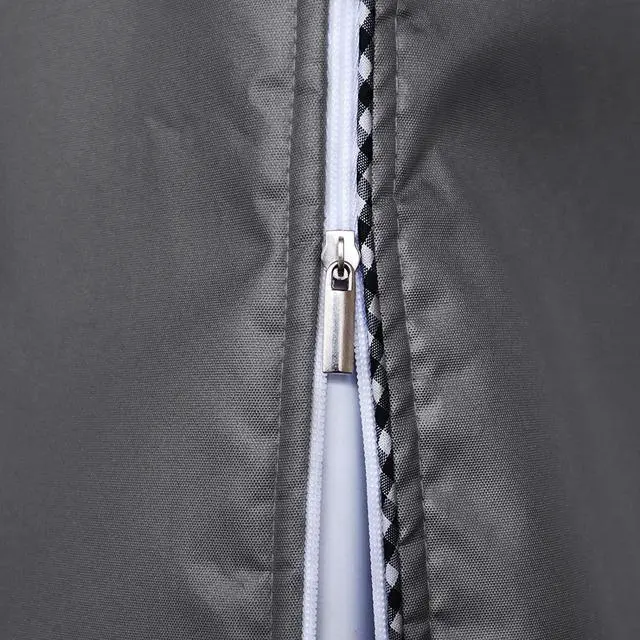 Alt view image 6 of 6 - 2 Pack Washing Machine Cover,Waterproof Dustproof Washing Cover with Zipper,Fit for Outside Top or Front Load Washer/Dryer,27"W x 26"D x 43"H-Grey