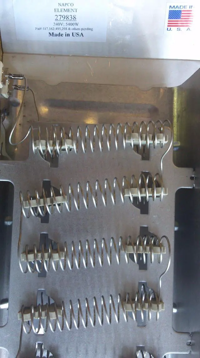Alt view image 2 of 5 - Series 70 80 Dryer Heater Element 3398064 same as 279838