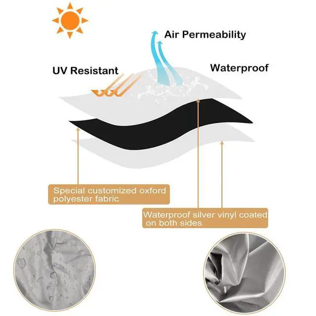 Alt view image 7 of 7 - 2Pack Washer and Dryer Covers, Portable Washer Cover with Zipper Design Dustproof & Waterproof & Anti-UV Laundry Covers, Washing Machine Cover Fit for Most Top Load Machine(Silver)