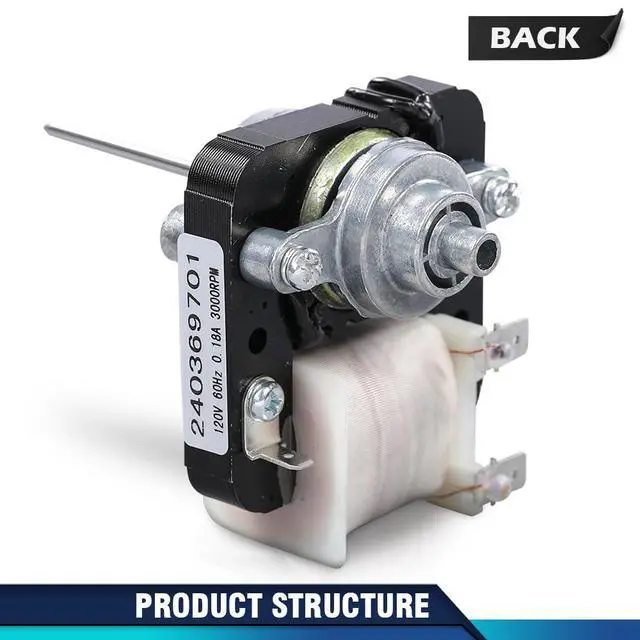 Alt view image 2 of 7 - Evaporator Fan Motor 240369701 Refrigerator Fit for 5304445861, 241537301,240315802, 1637660, 240315801, 240315803, 240369701, 240369702, AH3419839, EA3419839
