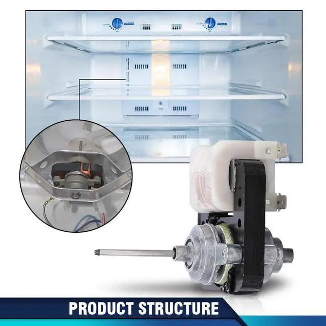 Alt view image 3 of 7 - Evaporator Fan Motor 240369701 Refrigerator Fit for 5304445861, 241537301,240315802, 1637660, 240315801, 240315803, 240369701, 240369702, AH3419839, EA3419839
