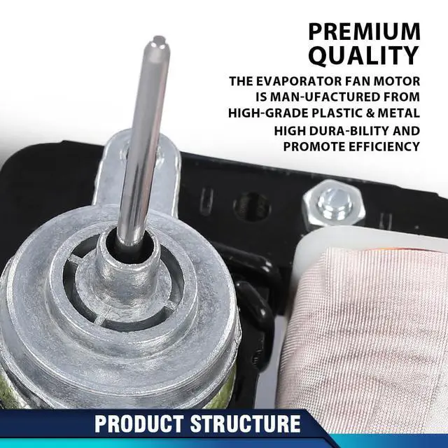 Alt view image 7 of 7 - Evaporator Fan Motor 240369701 Refrigerator Fit for 5304445861, 241537301,240315802, 1637660, 240315801, 240315803, 240369701, 240369702, AH3419839, EA3419839