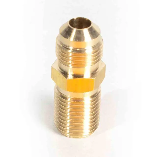 Alt view image 2 of 3 - Santa Barbara Chili Roaster CRREG-F 5/8 Inch-18 UNF Flared x M16 x 1.5 Brass Adapter For Gas Regulator
