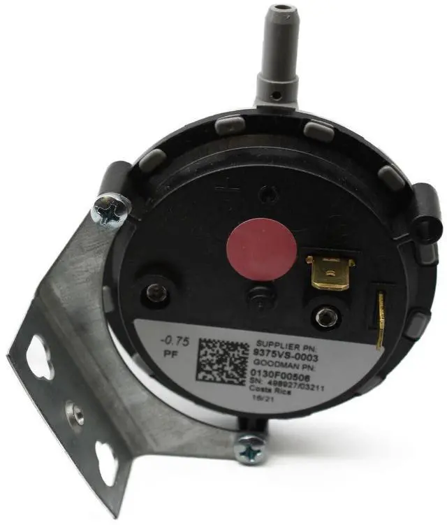 Main image of Replacement for fits 0130F00506 Goodman -.075" Pf Spst Pressure Switch OEM 0130F00506