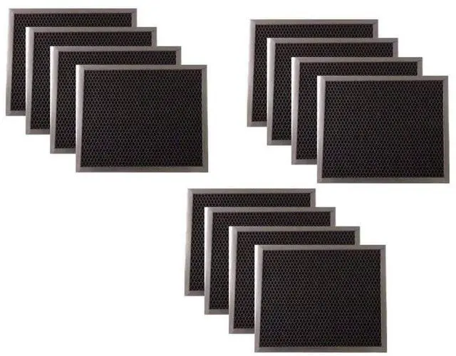 Main image of 12 Pack 97007696 Range Hood Grease Mesh Charcoal Carbon Combo Filter Replacement for Broan Nutone 6105C, 41F, 97005687 - Size 8.75 x 10.5 x.44 Inches