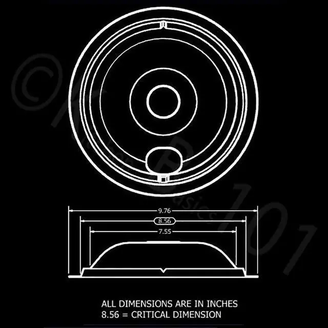 Alt view image 6 of 7 - Made in the USA Porcelain Drip Pans (3) 6 WB31M20, (1) 8 WB31M19 Replacement for GE P119204XZ Style B Black