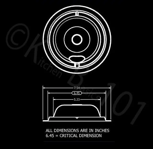 Alt view image 5 of 7 - Made in the USA Porcelain Drip Pans (3) 6 WB31M20, (1) 8 WB31M19 Replacement for GE P119204XZ Style B Black