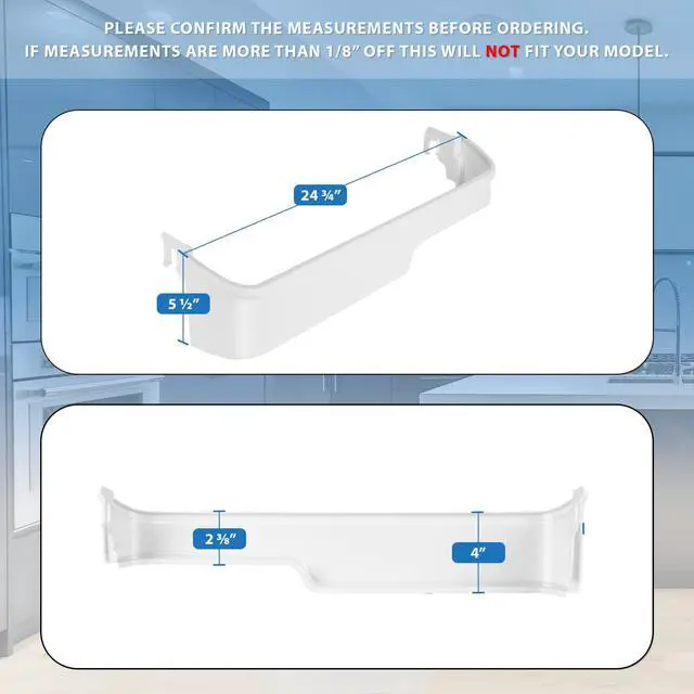 Alt view image 3 of 6 - Upgraded Appliance 240337901 Door Bin Rack Compatible with Frigidaire or Kenmore Refrigerator