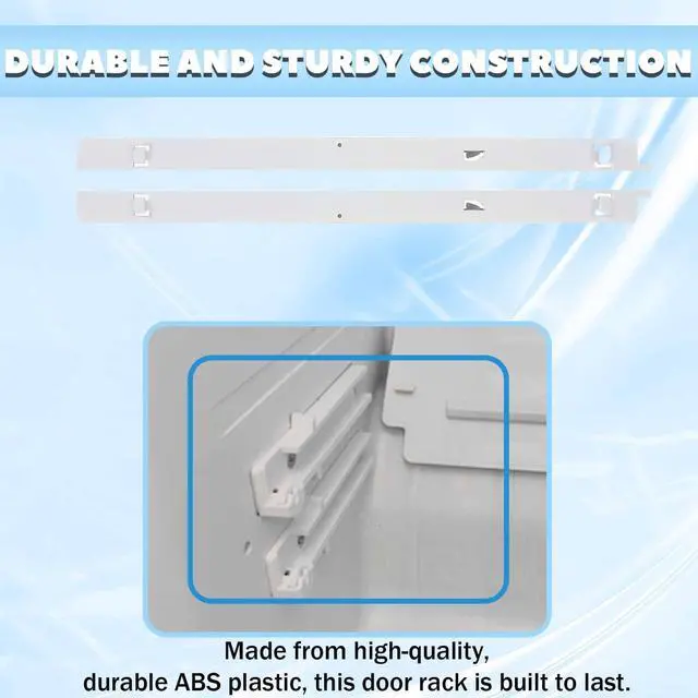 Alt view image 3 of 7 - 240530601 (Left) 240530701 (Right) Refrigerator Pan Hangers Compatible with Frigidaire Refrigerator Slide Draw Support Rail Rack Set 917557 AP2116589 917558 AP2116590 Replacement