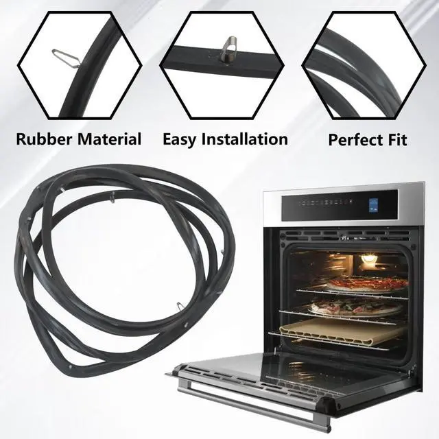 Alt view image 3 of 7 - W10535778 Range Oven Door Seal Gasket Compatible for Whirlpool WFG505M0BS0 WFG505M0BS3 WFG320M0BB2 WFG505M0BB2 WFG505M0BB1 Replace AP6022735, WPW10535778, 3449335, PS11756072, EAP1175607