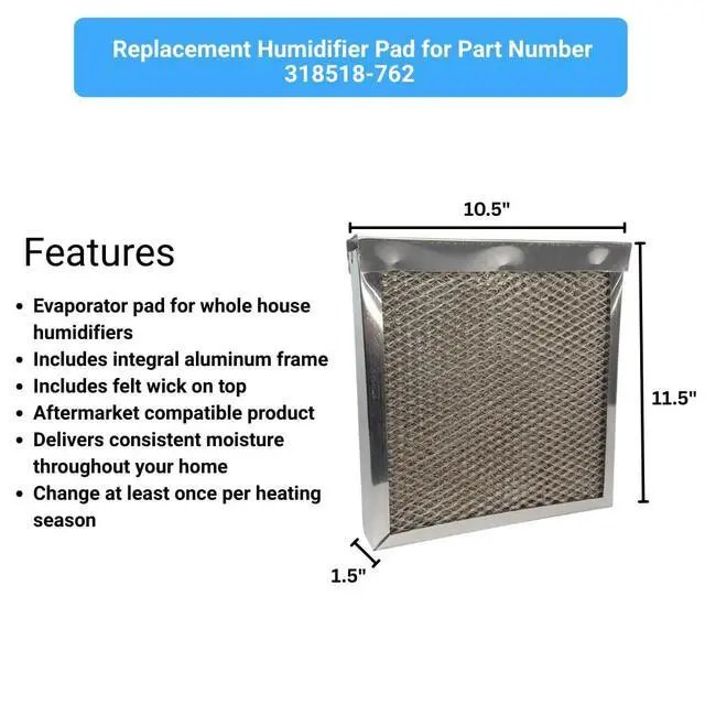 Alt view image 3 of 5 - AIRx Replacement for Carrier Humidifier Water Panel 318518-762 (with Distributor Tray), 2-Pack
