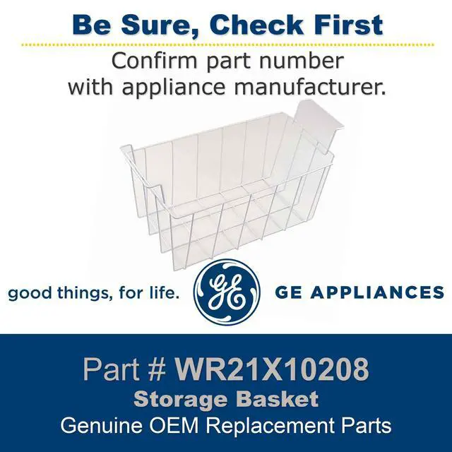 Alt view image 4 of 5 - WR21X10208 nuine OEM Stora Basket for Freezer