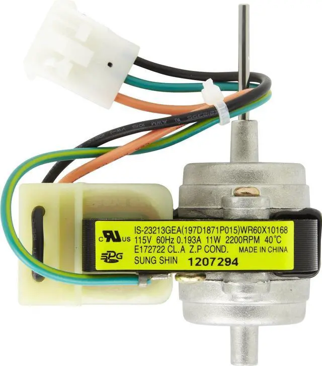 Main image of WR60X10168 nuine OEM Condenser Fan Motor Assembly for Refrirator