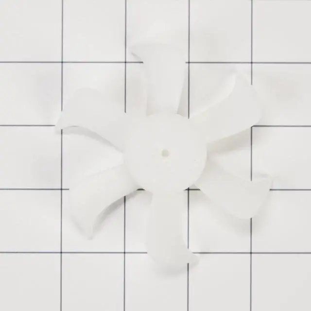 Alt view image 2 of 4 - Whirlpool WP2163777 OEM Top Freezer Refrigerator Evaporator Fan Blade, White