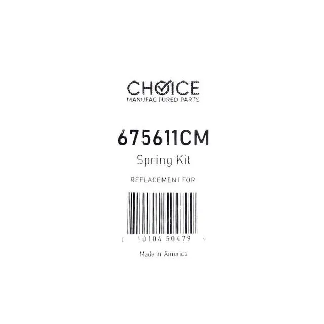 Alt view image 6 of 6 - 675611 Spring Kit for Whirlpool