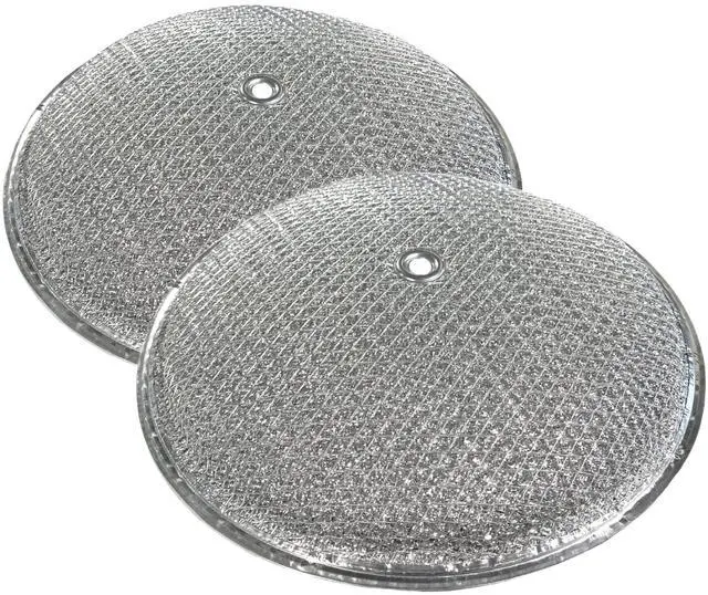 Main image of 10-1/2 Inches x 1-1/4 Inch Rise With Center Hole Range Hood Aluminum Grease Dome Filters 2-Pack
