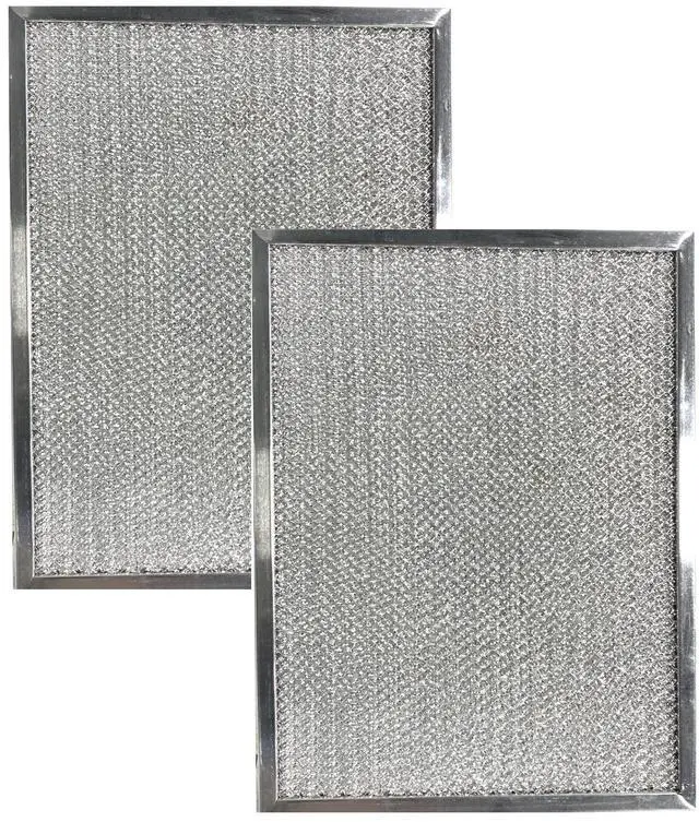 Main image of 10 x 12-1/2 x 3/8 Inch Aluminum Range Hood Grease Filter - Washable Replacement 2-Pack for Stove Top Ventilation
