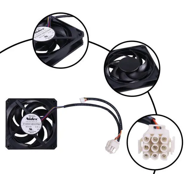 Alt view image 5 of 7 - WR60X10358 WR60X10339 for GE Condenser Fan Motor | Condenser Fan Motor, Do Not Damage Your Fridge, Compatible Only with Specific Models