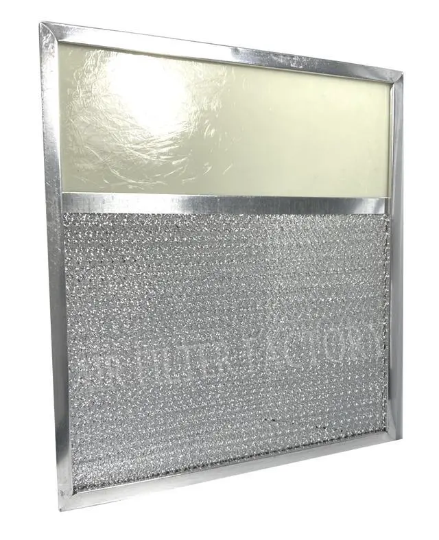 Alt view image 2 of 6 - Aluminum Grease Light Lens Filter 1200 Replacement For Air-O Range hood 11" X 12" x 3/8" Kitchen Exhaust Grease Screen 2-Pack