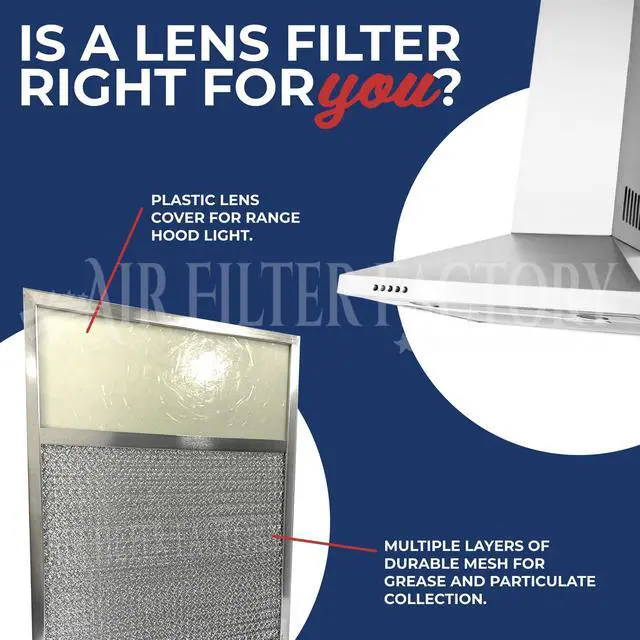 Alt view image 6 of 6 - Aluminum Grease Light Lens Filter 1200 Replacement For Air-O Range hood 11" X 12" x 3/8" Kitchen Exhaust Grease Screen 2-Pack