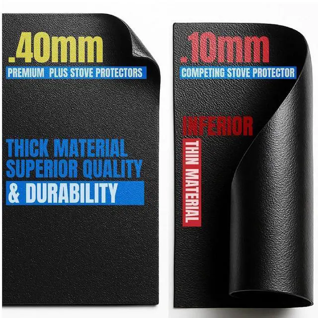 Alt view image 3 of 6 - Premium Plus Stove Protectors for Frigidaire Gas Stove Model FCRG3052BSB, Custom Cut, Easy to Clean Stove Liner, Made in the USA