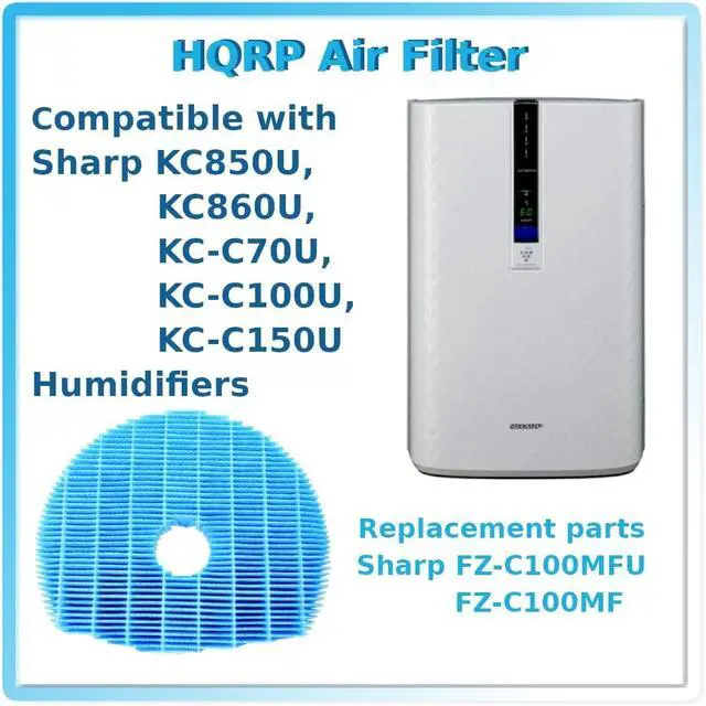 Alt view image 4 of 7 - Humidifying Filter Compatible with Sharp FZ-C100MFU / FZ-C100MF Replacement fits Sharp KC-850U KC-860U Humidifier