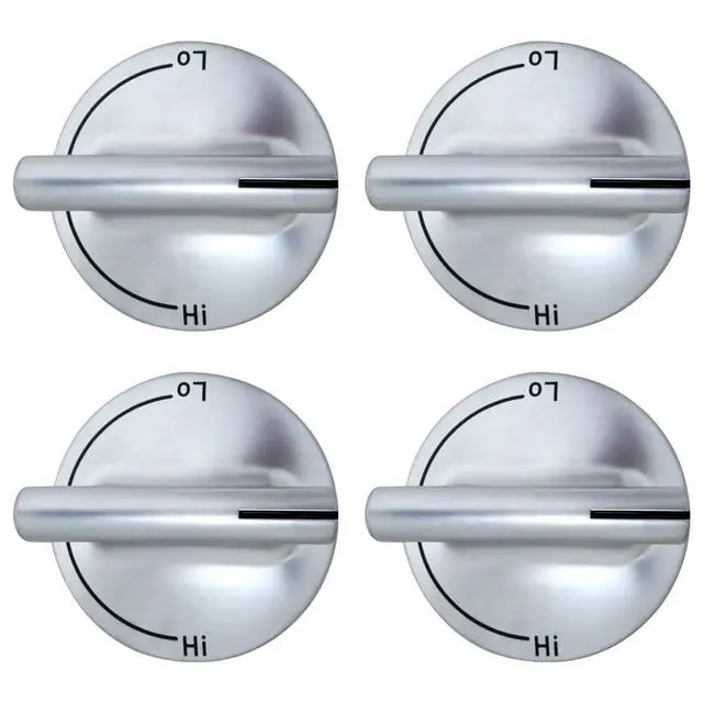 Alt view image 6 of 7 - 2025 Upgraded Gas Cooktop Knobs Compatible for Maytag/ Magic Chef/ Jenn Air Cooktop Oven Rang Knob, Fit for Model KGCD807XBL00, KGCD807XSS00 for D Style Shaft Easy to Use and Install Control Knobs