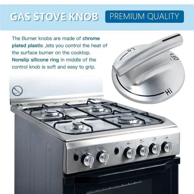 Alt view image 4 of 7 - 2025 Upgraded Gas Cooktop Knobs Compatible for Maytag/ Magic Chef/ Jenn Air Cooktop Oven Rang Knob, Fit for Model KGCD807XBL00, KGCD807XSS00 for D Style Shaft Easy to Use and Install Control Knobs